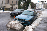 A snowman hitches a lift at Sandys Street. Photograph: Columba O'Hare/ Newry.ie - Snowy fun in Newry