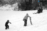 Snow fun at Heather Park in Newry. Photograph: Columba O'Hare/ Newry.ie  - Newry in Black and White