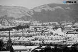 Looking over Newry towards Camlough Mountain. Photograph: Columba O'Hare/ Newry.ie - Newry in Black and White