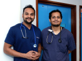Doctors Eranda Arachchi and Dr Anthony Khan. - 25 Years of Daisy Hill Renal Unit