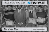 Ramble Certificate presentation in Newry Council offices? 1980's or early 90's. Picture: Columba O'Hare - Back to the 80's