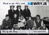 Cheque presentation, Newry early 1980's. Photograph: Columba O'Hare - Back to the 80's