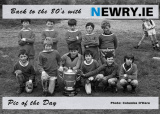 Young Footballers with the Anglo Celt Cup, early 1980's. Photograph: Columba O'Hare - Back to the 80's