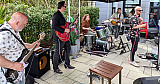 Gareth Hughes blues band  on song at Blues on the Bay in Warrenpoint. Photograph: Clive Price - Blues on the Bay 2026