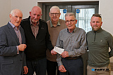 The Catholic Working Mens Club in Newry presented a cheque for &pound;1000 to Newry Gateway Club. Included from left are: Willie McGivern, Trustee, Newry Gateway; Brian Murphy, Chairman, Catholic Working Mens Club; Paddy Duffy, Trustee, Newry Gateway; John McSherry, Trustee, Newry Gateway and Shane McAllister, Vice Chairman, Catholic Working Mens Club. Photograph: Columba O'Hare/ Newry.ie  - Newry Gateway Club Volunteer John McSherry retirement