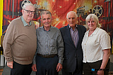 Newry Gateway Club trustees, from left: Paddy Duffy, John McSherry, Willie McGivern and Margaret McShane. Photograph: Columba O'Hare/ Newry.ie 
 - Newry Gateway Club Volunteer John McSherry retirement