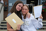 Evie Sweeney, Bessbrook and Julia Golowacz, Newry get their A Level results at Newry High School. Photograph: Columba O'Hare/ Newry.ie - A Level Results Day Newry 2026