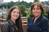 Head Girl Sinead McPolin who achieved three A grades at A Level, and has won a prestigious Semi-Conductor Talent Award to support her during her Masters study of Electrical Engineering at Queen&rsquo;s University, Belfast, is pictured with Principal Mrs Fiona McAlinden. Photograph: Columba O'Hare/ Newry.ie  - A Level Results Day Newry 2026