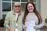 Emma Grant, Newry gets her GCSE results at St Mary's High School along with mum Nicola. Photograph: Columba O'Hare/ Newry.ie  - GCSE Results 2026