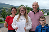 A family occasion for Fearne O'Neill who got her GCSE results at St Mary's High School. She is pictured with Mum Nichola and dad Hugh and brother Harry. Photograph: Columba O'Hare/ Newry.ie  - GCSE Results 2026