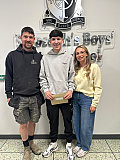 Pupils from St Joseph's Boys' High School celebrate their GCSE achievements. Photograph: Sharon Madden - GCSE Results 2026