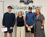 Pupils from St Joseph's Boys' High School celebrate their GCSE achievements. Photograph: Sharon Madden - GCSE Results 2026