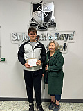 Pupils from St Joseph's Boys' High School celebrate their GCSE achievements. Photograph: Sharon Madden - GCSE Results 2026