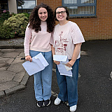 Getting their GCSE results at Sacred Heart Grammar School are Lily McConville and Romilly Haughey
 - GCSE Results 2026