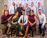 Pictured at the Greater Newry Business Awards with their presentations. Photograph: Colum Lynch Photography - Greater Newry Business Awards 2026