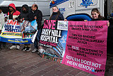 Pictured at the SOS Daisy Hill Hospital rally in Newry on Sunday 25 October. Photograph: Columba O'Hare/ Newry.ie - SOS Daisy Hill Hospital Rally in Newry