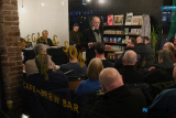 Anthony Russells creation 'The Trial of Padraig Pearse' is conducted in the wonderful surroundings of Finegan & Son Caf&eacute; in Newry. Organised by the Old Newry Society the Trial was conducted by members of Newpoint Players with the audience the Jury on the night. Photograph: Columba O'Hare/ Newry.ie - 'The Trial of Padraig Pearse' at Finegan & Son