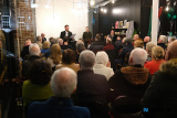 Anthony Russells creation 'The Trial of Padraig Pearse' is conducted in the wonderful surroundings of Finegan & Son Caf&eacute; in Newry. Organised by the Old Newry Society the Trial was conducted by members of Newpoint Players with the audience the Jury on the night. Photograph: Columba O'Hare/ Newry.ie - 'The Trial of Padraig Pearse' at Finegan & Son