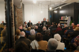 Anthony Russells creation 'The Trial of Padraig Pearse' is conducted in the wonderful surroundings of Finegan & Son Caf&eacute; in Newry. Organised by the Old Newry Society the Trial was conducted by members of Newpoint Players with the audience the Jury on the night. Photograph: Columba O'Hare/ Newry.ie - 'The Trial of Padraig Pearse' at Finegan & Son