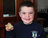 Liam Kennedy from St Mary's Barr the winner at Newry Feis in Class 3D Primary 3 Test Piece: "My Grannies" by June Crebbin. Photograph: Columba O'Hare/ Newry.ie  - Newry Musical Feis 2026