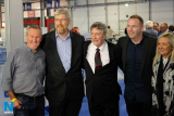Conor Murphy, John O'Dowd, Mickey Brady MP; Chris Hazzard MP and Sinead Ennis at the count centre. Photograph: Columba O'Hare - 2017 Westminster Election Count