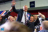 Upper Bann MP David Simpson after his election. Photograph: Columba O'Hare - 2017 Westminster Election Count