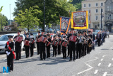 Pictured at the 12 July Parade in Newry as the marchers made their way to  the Co Down Twelfth in Banbridge via Newry Bus Statiion. Photograph: Columba O'Hare - 12 July Newry 2017