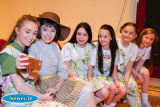 Some of the cast from The Sound of Music get their photo taken by lead actress Aimee McAllister (Maria Rainer) Photograph: Columba O'Hare - The Sound of Music - St Paul's High School 50th Anniversary Production 2016