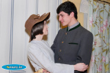 Aimee McAllister as Maria Rainer and Luke Mallon as Captain Von Trapp at The Sound of Music in St Paul's High School, Bessbrook. Photograph: Columba O'Hare - The Sound of Music - St Paul's High School 50th Anniversary Production 2016