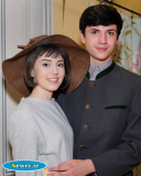Aimee McAllister as Maria Rainer and Luke Mallon as Captain Von Trapp at The Sound of Music in St Paul's High School, Bessbrook. Photograph: Columba O'Hare - The Sound of Music - St Paul's High School 50th Anniversary Production 2016