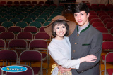 Aimee McAllister as Maria Rainer and Luke Mallon as Captain Von Trapp all ready for their performance of The Sound of Music in St Paul's High School, Bessbrook. The sell-out show was part of St Paul's 50th Anniversary celebrations. Photograph: Columba O'Hare - The Sound of Music - St Paul's High School 50th Anniversary Production 2016