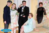 Fionntan Evans, Mairead Campbell, Caolann McAuley and Naoimh Hagan with Director Pauline Lynch. Photograph: Columba O'Hare - The Sound of Music - St Paul's High School 50th Anniversary Production 2016