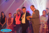 Austin O'Callaghan and Paul Burns get the results ready at Lissummon Strictly Come Dancing at the Carrickdale Hotel. Photograph: Columba O'Hare - Lissummon Strictly Come Dancing 2016