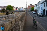 11: It shouldn't be difficult to widen the footpath on Basin Walk saying that it is a one way street. Photograph: Columba O'Hare/ Newry.ie - Newry Canal Towpath to Carlingford Lough Greenway - Proposed Cycle/ Walking Route