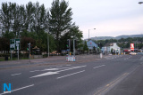 25: Combine both these sets of traffic lights to make a new safe crossing between the both of them. Photograph: Columba O'Hare/ Newry.ie - Newry Canal Towpath to Carlingford Lough Greenway - Proposed Cycle/ Walking Route