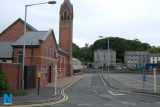 9: Basin Walk past Riverside Church, Bank of Ireland and leading up to Sugar Island in the centre of Newry is one of the city's quieter streets. Photograph: Columba O'Hare/ Newry.ie - Newry Canal Towpath to Carlingford Lough Greenway - Proposed Cycle/ Walking Route