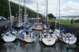 A flotilla of boats sail through Victoria Lock and up Newry Ship Canal as part of 2023 Carlingford Cruising Week. Photograph: Columba O'Hare/ Newry.ie - 2023 - A Year in Pictures