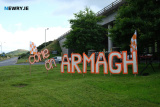 The Armagh colours are appearing everywhere coming up to this weekends All Ireland Final. Photograph: Columba O'Hare/ Newry.ie - Armagh's Orange and White makeover 2024
