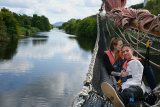 Enjoying the Thursday Trad Cruise at I&uacute;r Cinn Fleadh. Photograph: Columba O'Hare/ Newry.ie - 2023 - A Year in Pictures