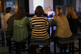 The TenX9 event upstairs at The Phoenix at I&uacute;r Cinn Fleadh. Photograph: Columba O'Hare/ Newry.ie - I&uacute;r Cinn Fleadh 2023