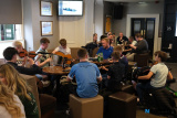 Enjoying the Trad Session in The Phoenix  at I&uacute;r Cinn Fleadh. Photograph: Columba O'Hare/ Newry.ie - I&uacute;r Cinn Fleadh 2023