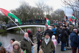 Pictured at the Ireland Palestine Solidarity Campaign organised New Years Eve rally for Palestine at Buttercrane Quay in Newry. Photograph: Columba O'Hare/ Newry.ie - Ireland Palestine Solidarity Campaign New Years Eve Rally in Newry