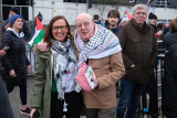 Pictured at the Ireland Palestine Solidarity Campaign organised New Years Eve rally for Palestine at Buttercrane Quay in Newry. Photograph: Columba O'Hare/ Newry.ie - Ireland Palestine Solidarity Campaign New Years Eve Rally in Newry