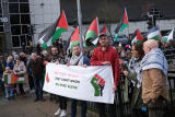 Pictured at the Ireland Palestine Solidarity Campaign organised New Years Eve rally for Palestine at Buttercrane Quay in Newry. Photograph: Columba O'Hare/ Newry.ie - Ireland Palestine Solidarity Campaign New Years Eve Rally in Newry