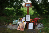 A memorial at Buskhill recalling the Miami Showband Massacre. - Miami Showband massacre 50th Anniversary Commemoration