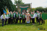 Pictured at the Irish National Foresters 100th Annual Convention in Ballyholland. Participants paraded to the Ballyholland Mass Rock where Mass was celebrated by Archbishop Eamon Martin. Photograph: Columba O'Hare/ Newry.ie  - Irish National Foresters 100th Annual Convention in Ballyholland