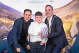 Chairperson Cllr Philip Campbell presents the Chairperson&rsquo;s Special Award to Cian McEvoy from Castlewellan. Also photographed is Conor Philips, MC for the evening. - Chairperson&rsquo;s Civic Awards 2026 