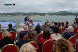 To officially mark the starting of work on the Narrow Water Bridge at Cornamucklagh, Co Louth Taoiseach Simon Harris and T&aacute;naiste Miche&aacute;l Martin visited the site today along with Stormont Minister for Infrastructure John O'Dowd and other guests. Photograph: Columba O'Hare/ Newry.ie  - Taoiseach visits Narrow Water Bridge site