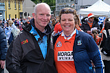 Armagh fans brave the weather to enjoy their team winning out over Monaghan at Clones in extra time. Photograph: Columba O'Hare/ Newry.ie - Ulster Final 2026 Armagh V Monaghan at Clones
