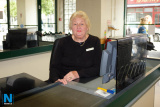 Marie Hanna on the Check Out at Hill Street Dunnes Stores. Photograph: Columba O'Hare/ Newry.ie - Dunnes Stores, Hill Street Closes it's Doors